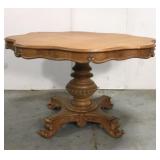 Antique carved base table