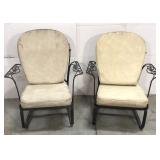 Vintage wrought iron patio chairs