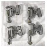 Four vintage Minton Fishing rod boat clamps