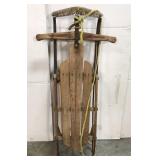 Vintage flexible flyer wooden sled