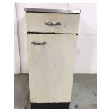 Vintage metal kitchen counter cabinet