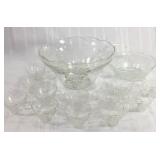 Anchor hocking punch bowl set with original box