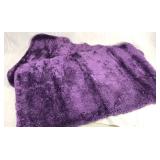 Two new purple bathroom mats
