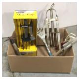 Gardening box lot with mole traps