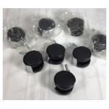 Set of eight chrome caster wheels