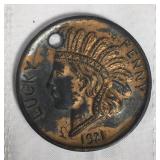 1921 oversized Lucky penny souvenir
