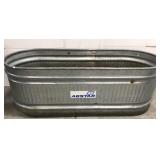 Large galvanized farm tub