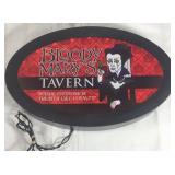 Light up bar bloody Mary sign