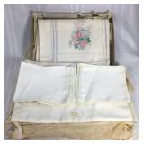 Vintage embroidered tablecloths and placemats