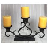 Three tiered decorative candle holder