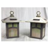 Outdoor solar lantern lot