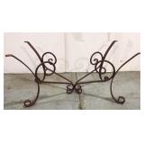 Wrought iron coffee table base