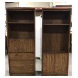 Two tall Drexel cabinets
