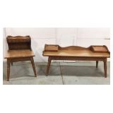 Vintage coffee table and end table set