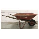 True Temper metal wheelbarrow