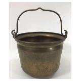 Hammered copper or brass pail