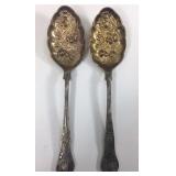 Sheffield antique serving spoons