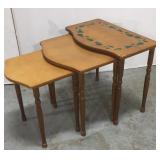Nesting table trio