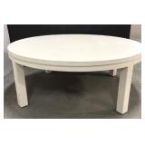 White wood coffee table