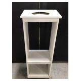 Rustic wood plant stand