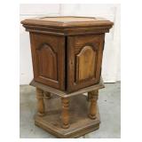 Small wood end table