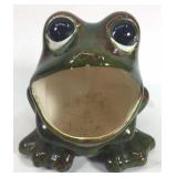 Ceramic frog candle holder