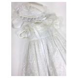 Baptism gown and bonnet