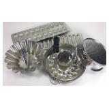 Vintage baking pans and accessories