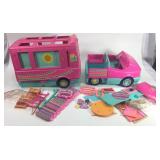 Barbie camper with accessories