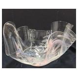 Handblown art glass bowl