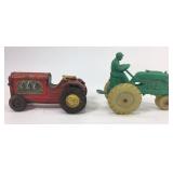 Vintage toy tractors