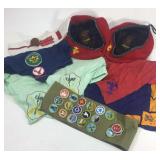 Vintage Boy Scout gear and sash