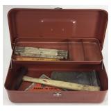 Vintage toolbox and tools