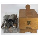 Executive shoe shiner box and shoe stretchers