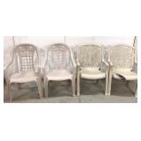 Four patio chairs