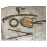 Rusty garden tools