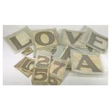 Vintage unused decal lot