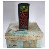 French style storage box & candle holder