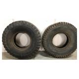 Two old tractor tires
