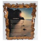 Large Footprints wall plaque