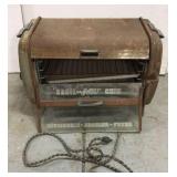 Old rusty Broil-Quik Chef broiler oven