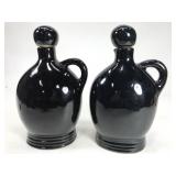 Black Mohawk liquor decanters