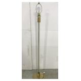 Glass and metal floor lamp