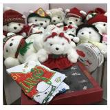 Huge Santa bear collectors lot
