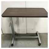 Bedside table on wheels
