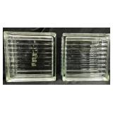 Pair of glass blocks