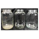 Large glass jars lot