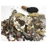 Vintage costume jewelry and accessories lot