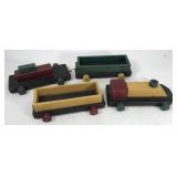 Vintage handmade wooden train toy