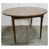 Round split top table